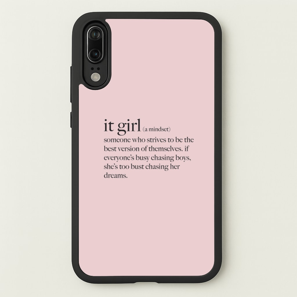 It Girl - Clean Girl Aesthetic - Clean Girl Aesthetic Phone Case for Huawei P20