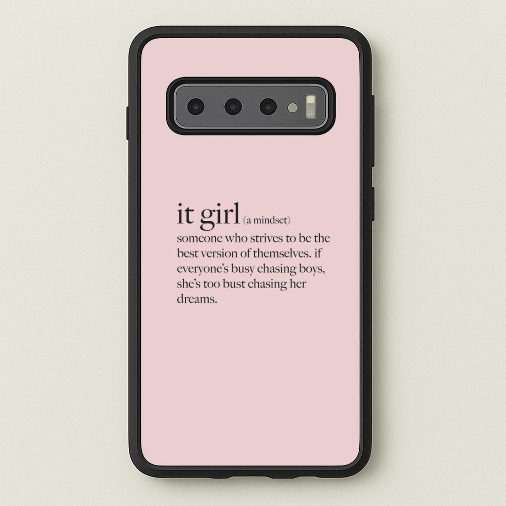 It Girl - Clean Girl Aesthetic - Clean Girl Aesthetic Phone Case for Galaxy S10