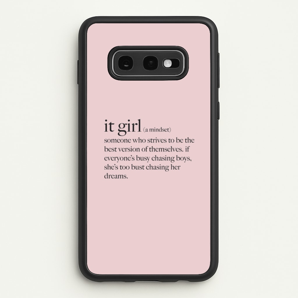 It Girl - Clean Girl Aesthetic - Clean Girl Aesthetic Phone Case for Galaxy S10e
