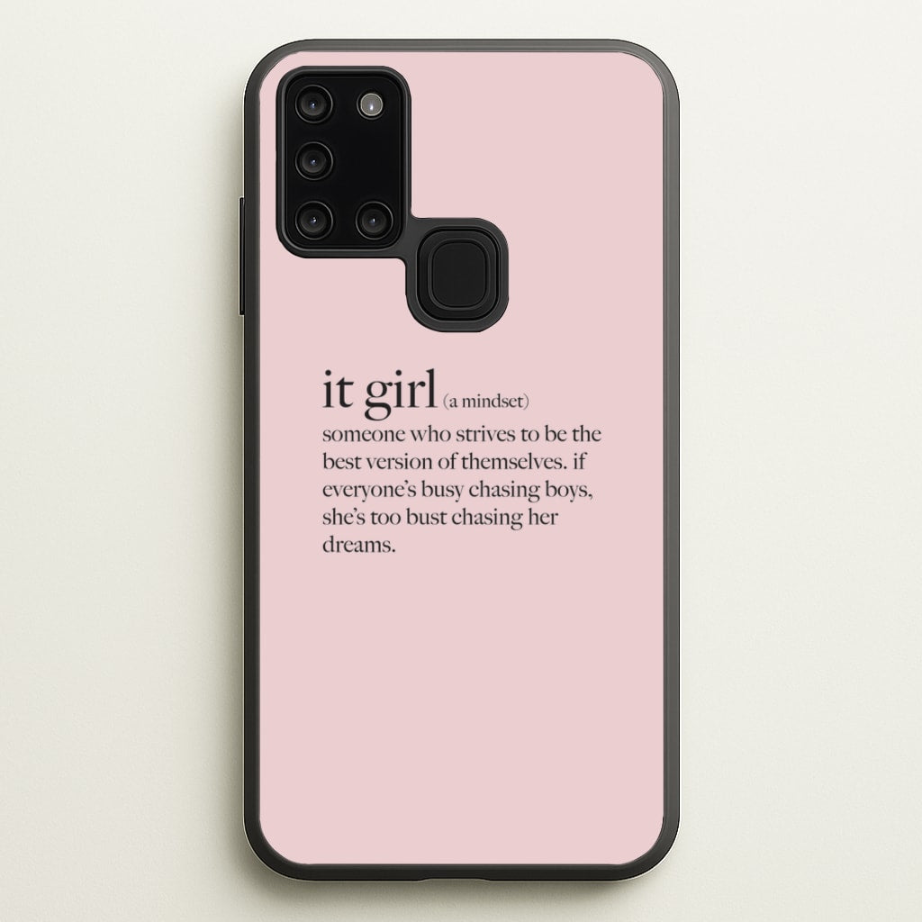 It Girl - Clean Girl Aesthetic - Clean Girl Aesthetic Phone Case for Galaxy A21s