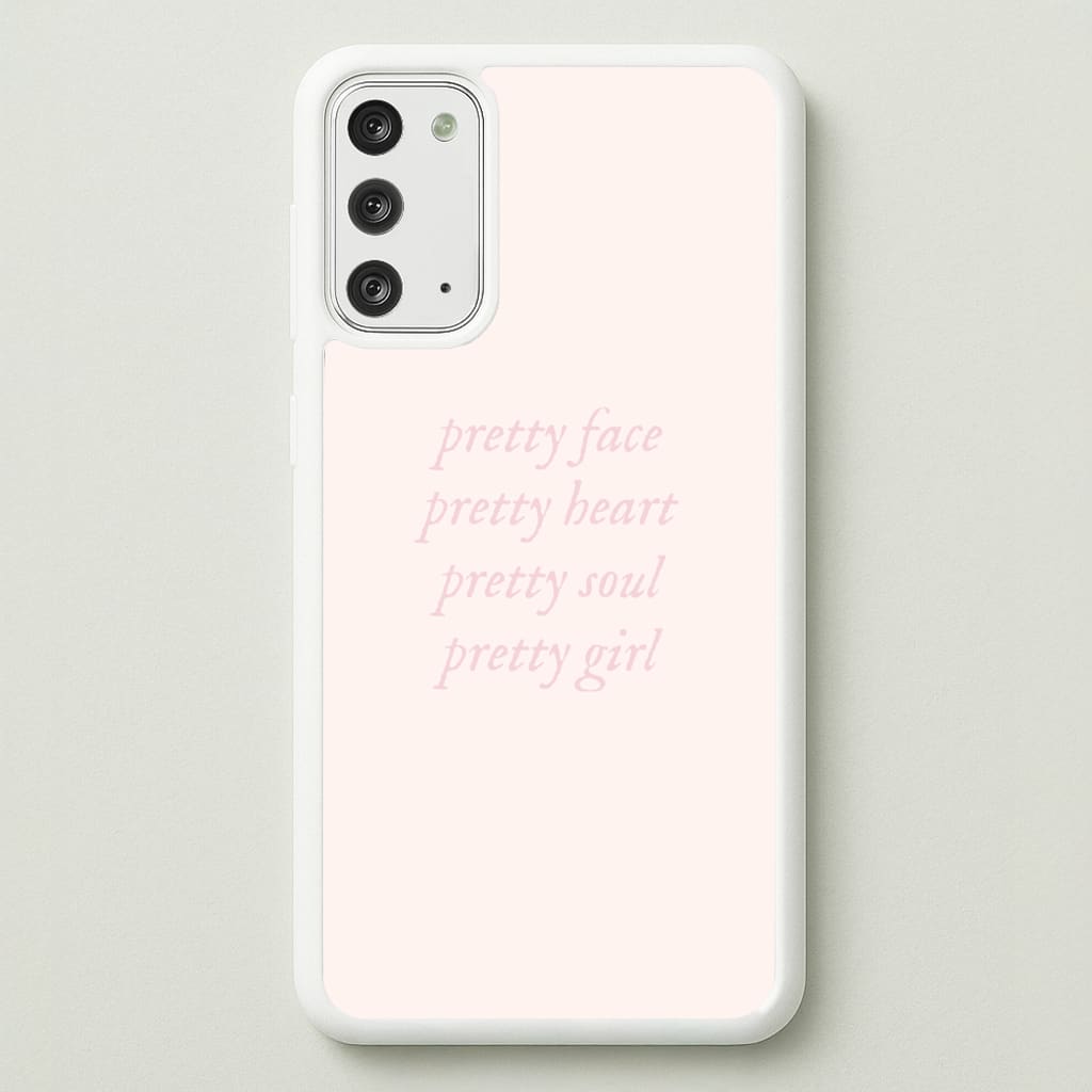 Pretty Girl - Clean Girl Aesthetic - Clean Girl Aesthetic Phone Case for Galaxy Note 20