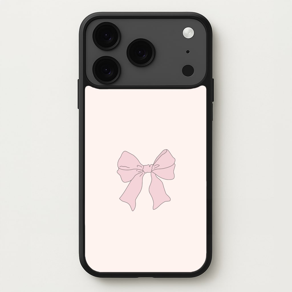 Bow - Clean Girl Aesthetic Phone Case for iPhone 17 Pro Max