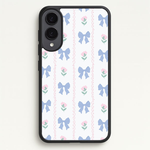Pink Bows Pattern - Clean Girl Aesthetic - Clean Girl Aesthetic Phone Case for Galaxy S25 Edge