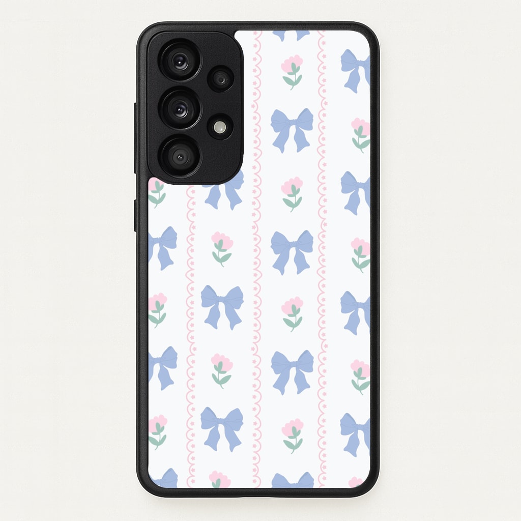 Pink Bows Pattern - Clean Girl Aesthetic - Clean Girl Aesthetic Phone Case for Galaxy A53