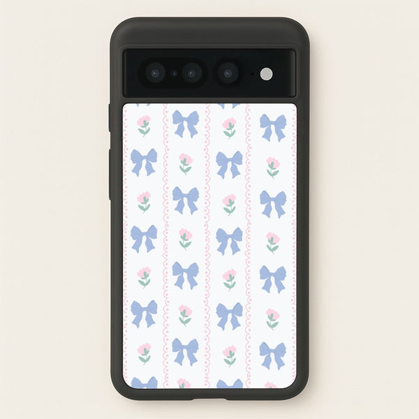 Pink Bows Pattern - Clean Girl Aesthetic - Clean Girl Aesthetic Phone Case for Google Pixel 7 Pro