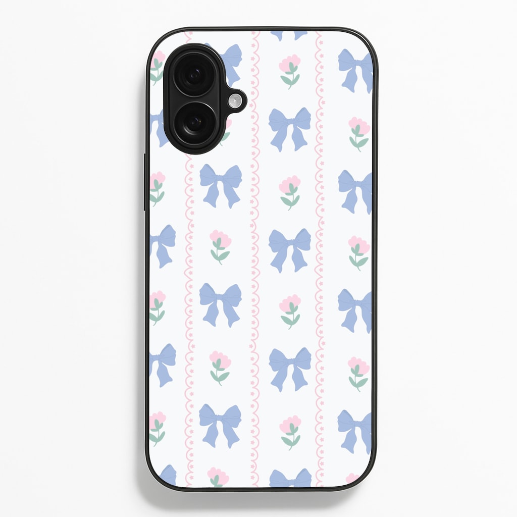 Pink Bows Pattern - Clean Girl Aesthetic Phone Case