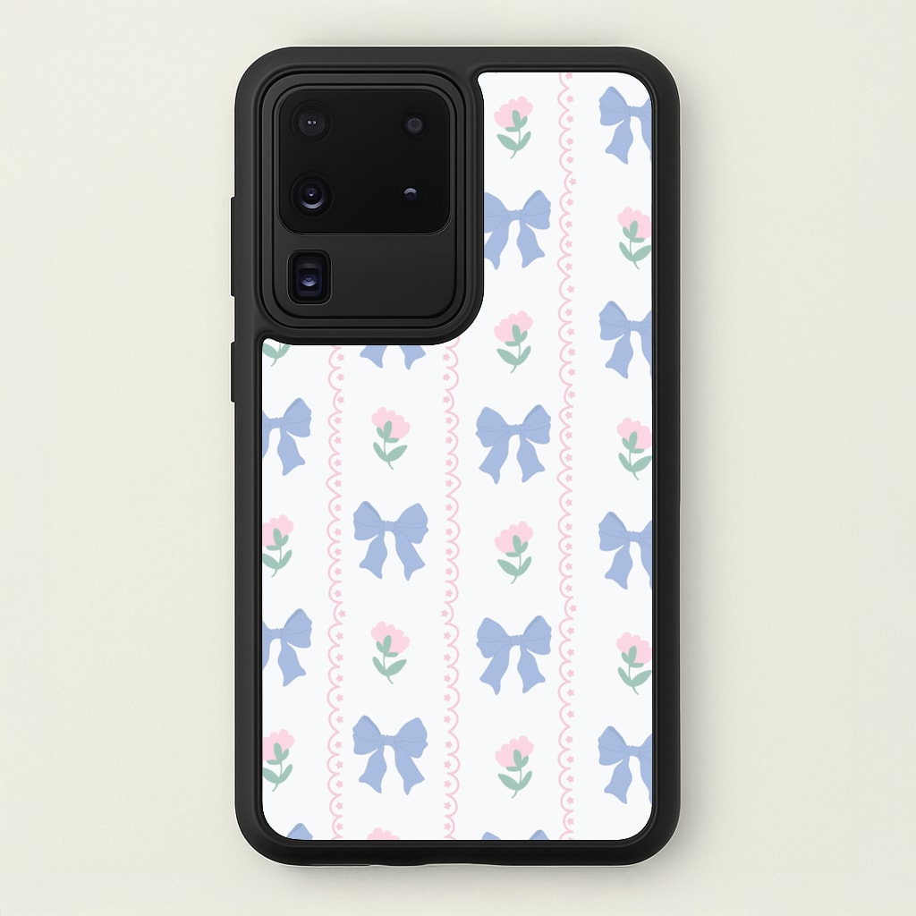 Pink Bows Pattern - Clean Girl Aesthetic - Clean Girl Aesthetic Phone Case for Galaxy S20 Ultra
