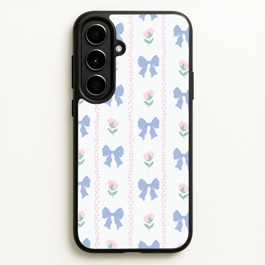 Pink Bows Pattern - Clean Girl Aesthetic - Clean Girl Aesthetic Phone Case for Galaxy A56