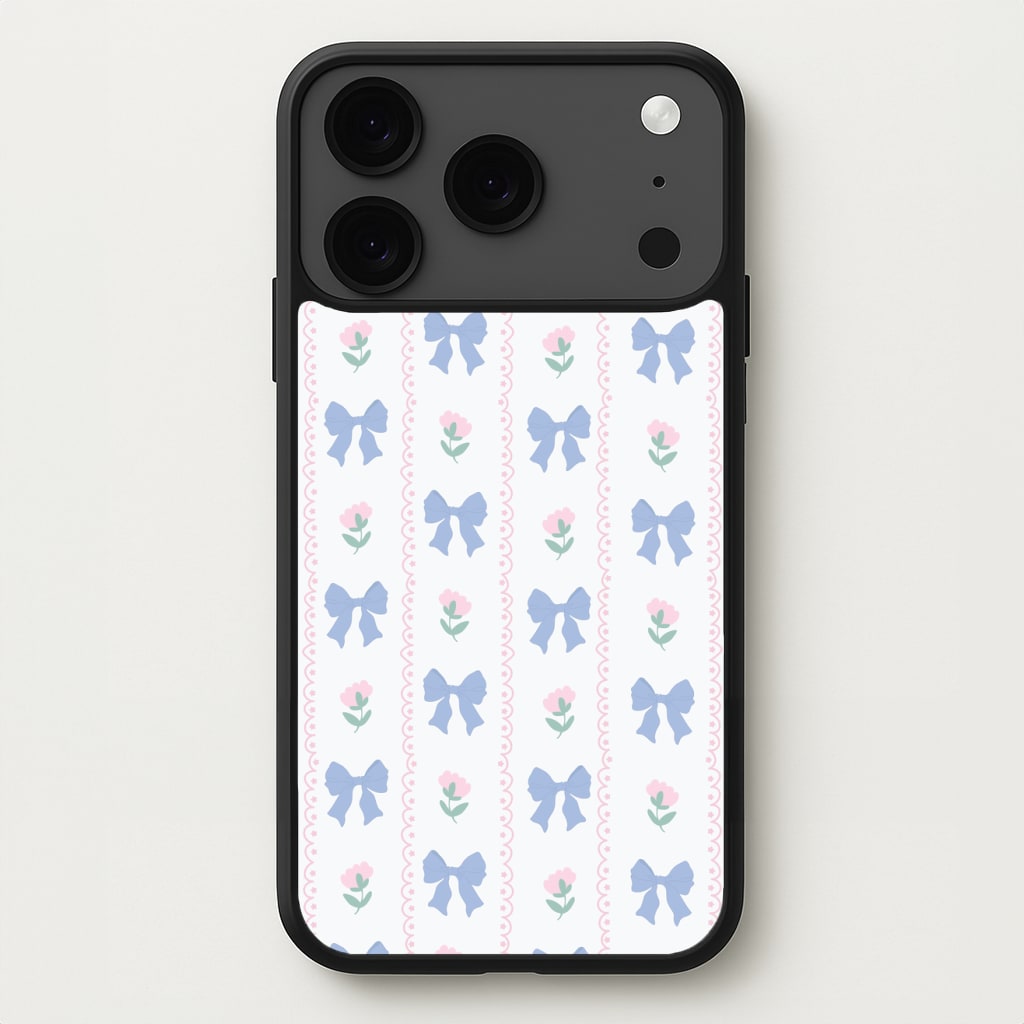 Pink Bows Pattern - Clean Girl Aesthetic Phone Case for iPhone 17 Pro