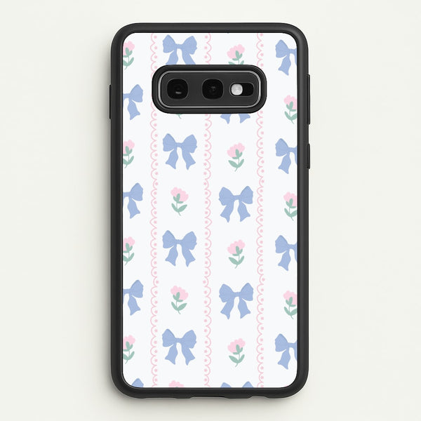 Pink Bows Pattern - Clean Girl Aesthetic - Clean Girl Aesthetic Phone Case for Galaxy S10e