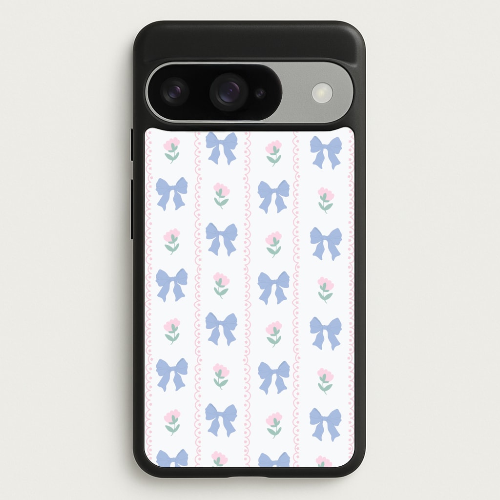 Pink Bows Pattern - Clean Girl Aesthetic Phone Case for Google Pixel 10 / 10 Pro