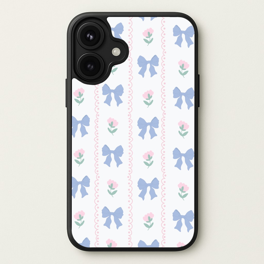 Pink Bows Pattern - Clean Girl Aesthetic Phone Case for iPhone 17