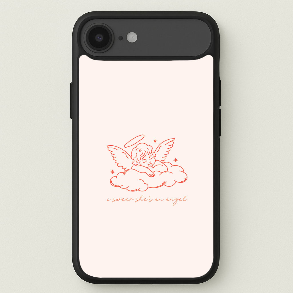 I Swear Shes An Angel - Clean Girl Aesthetic Phone Case for iPhone 17 Air