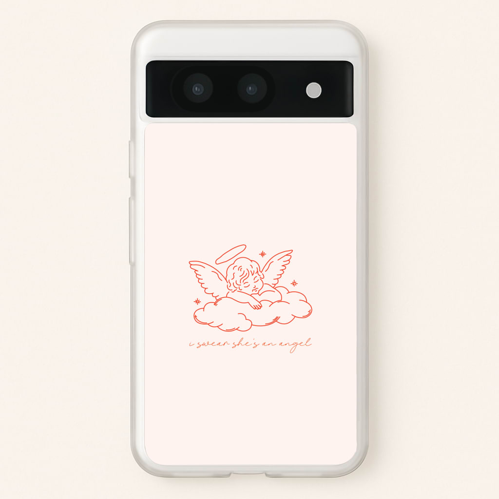 I Swear Shes An Angel - Clean Girl Aesthetic - Clean Girl Aesthetic Phone Case for Google Pixel 8a