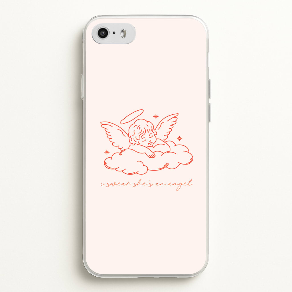 I Swear Shes An Angel - Clean Girl Aesthetic - Clean Girl Aesthetic Phone Case for iPhone 5 / 5s / SE 2016