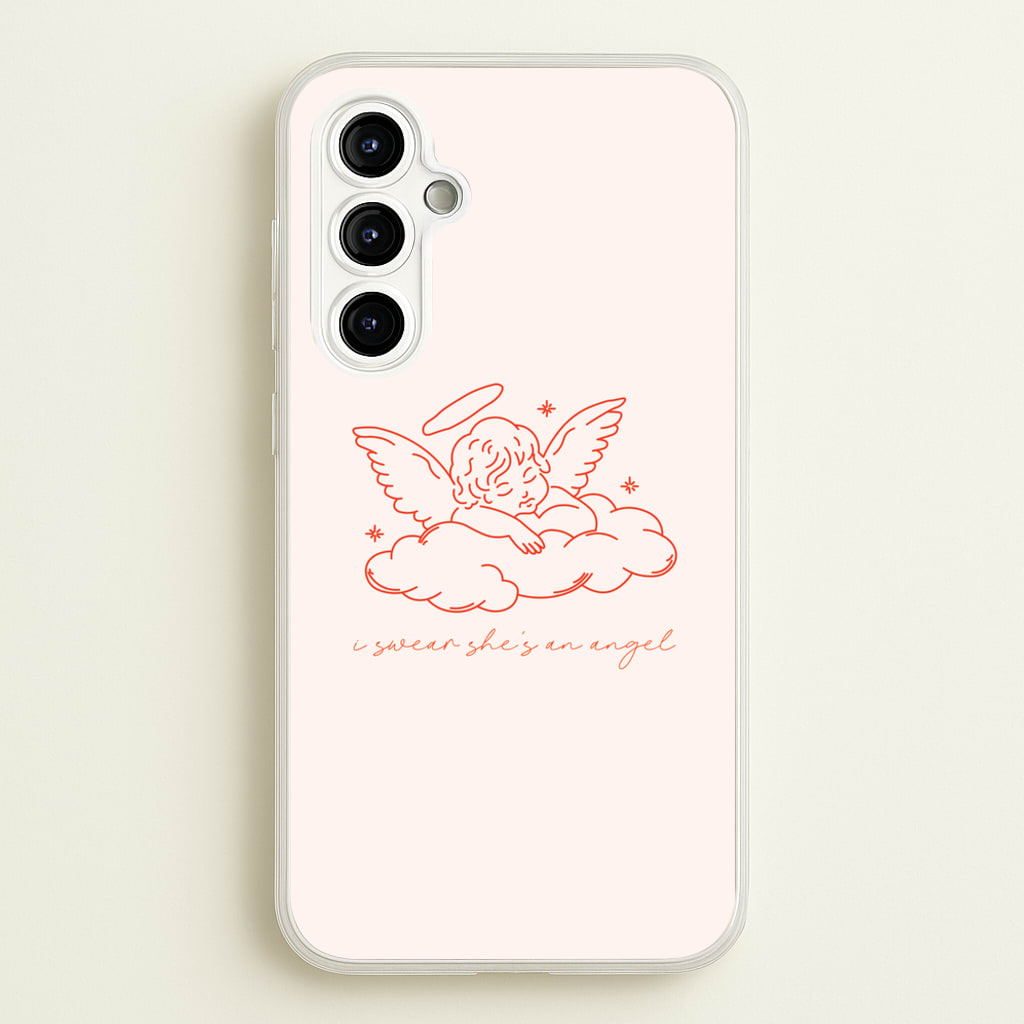I Swear Shes An Angel - Clean Girl Aesthetic - Clean Girl Aesthetic Phone Case for Galaxy A54