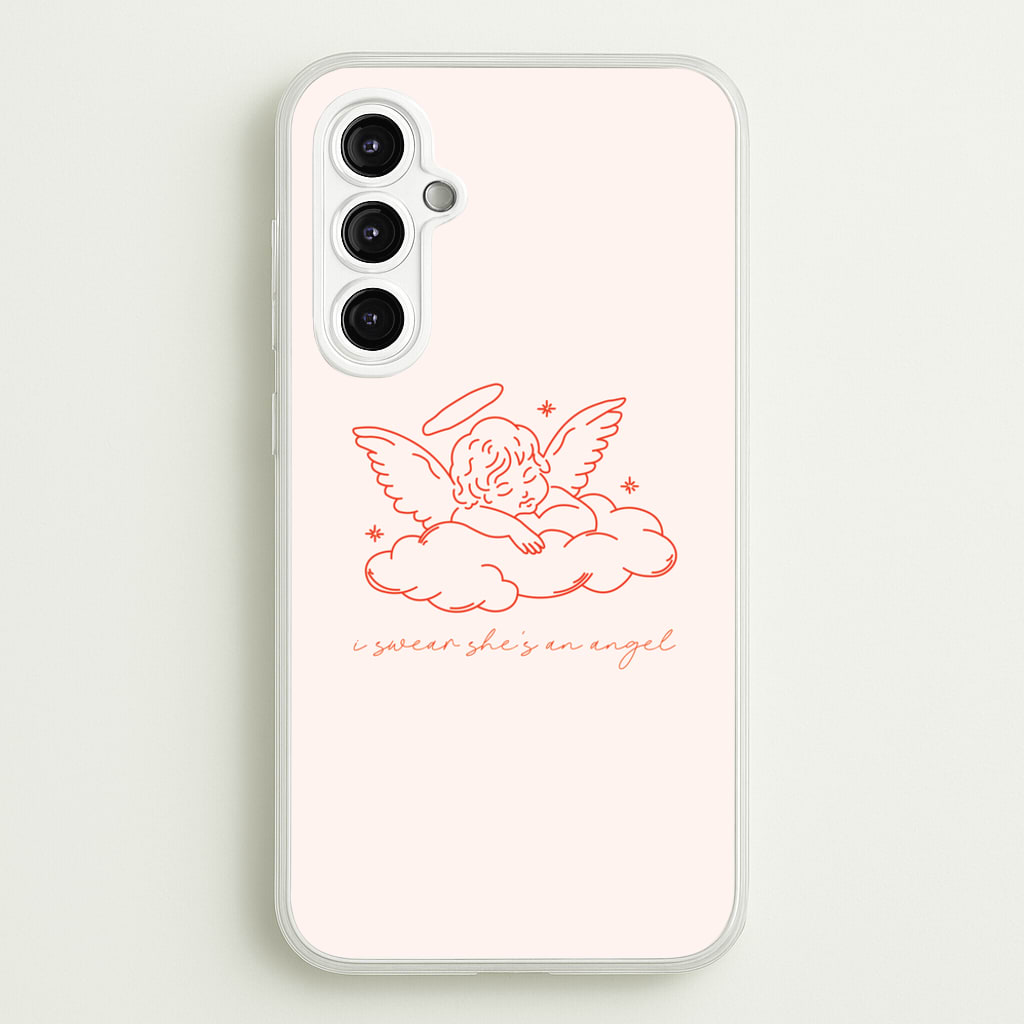 I Swear Shes An Angel - Clean Girl Aesthetic - Clean Girl Aesthetic Phone Case for Galaxy A14