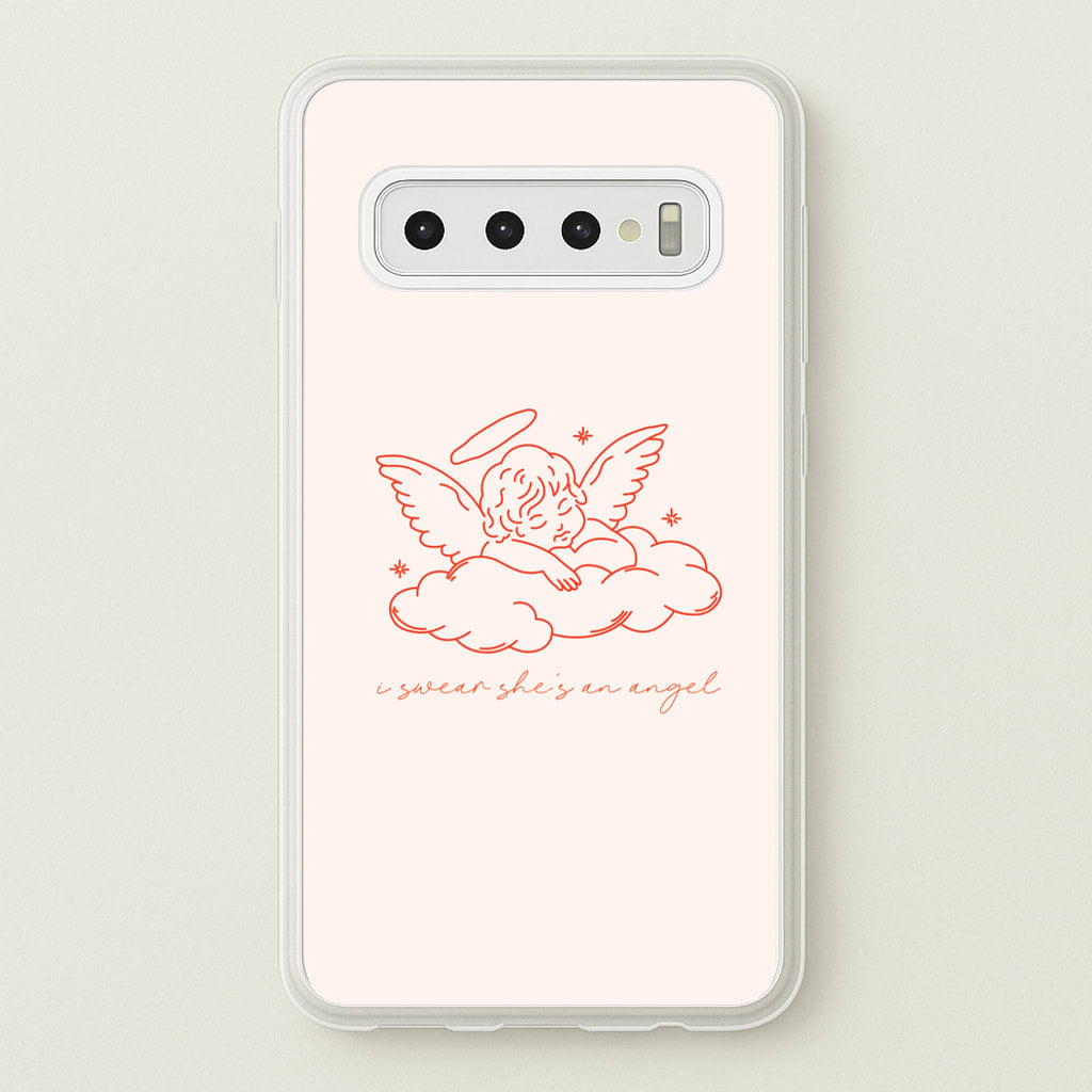 I Swear Shes An Angel - Clean Girl Aesthetic - Clean Girl Aesthetic Phone Case for Galaxy S10 Plus