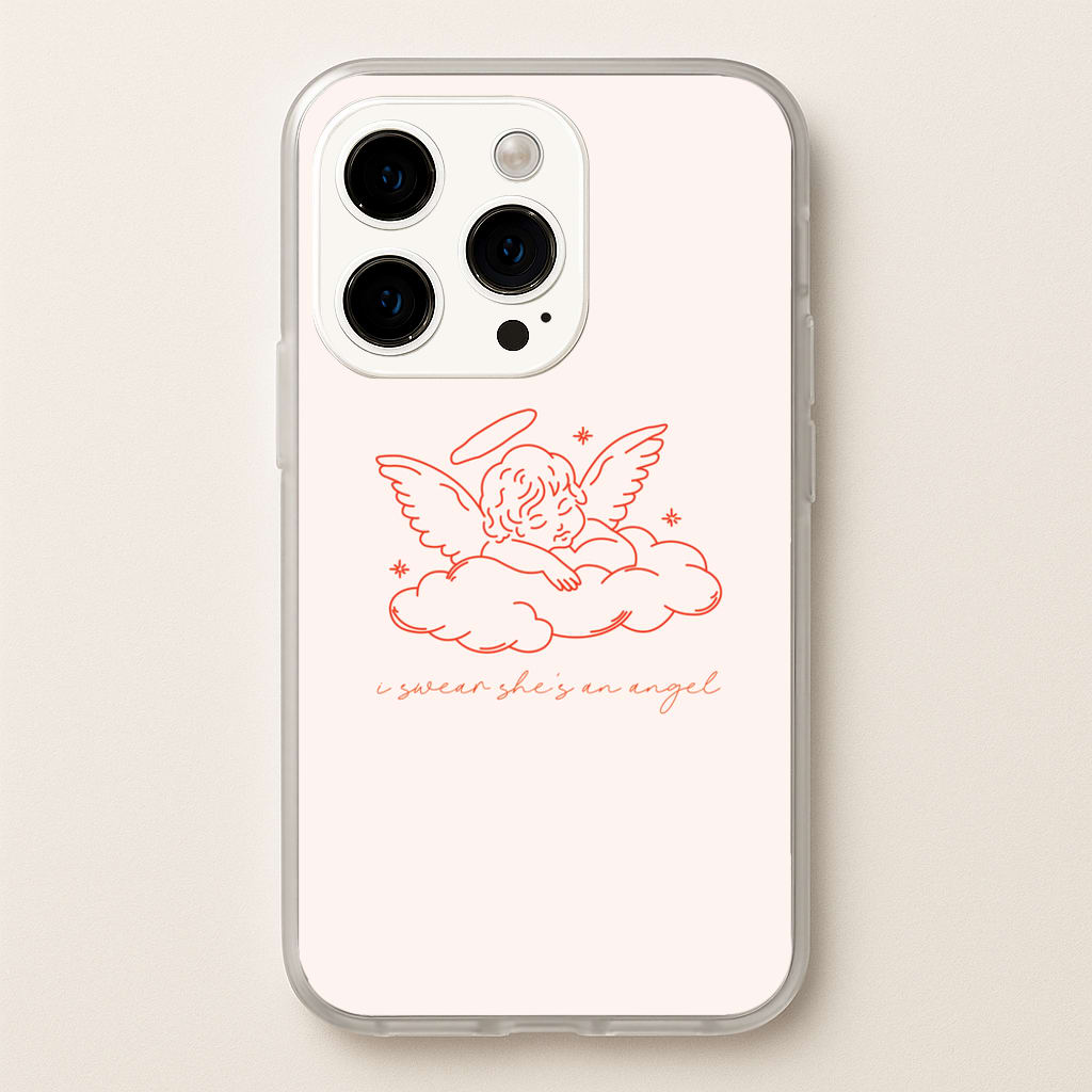 I Swear Shes An Angel - Clean Girl Aesthetic - Clean Girl Aesthetic Phone Case for iPhone 14 Pro