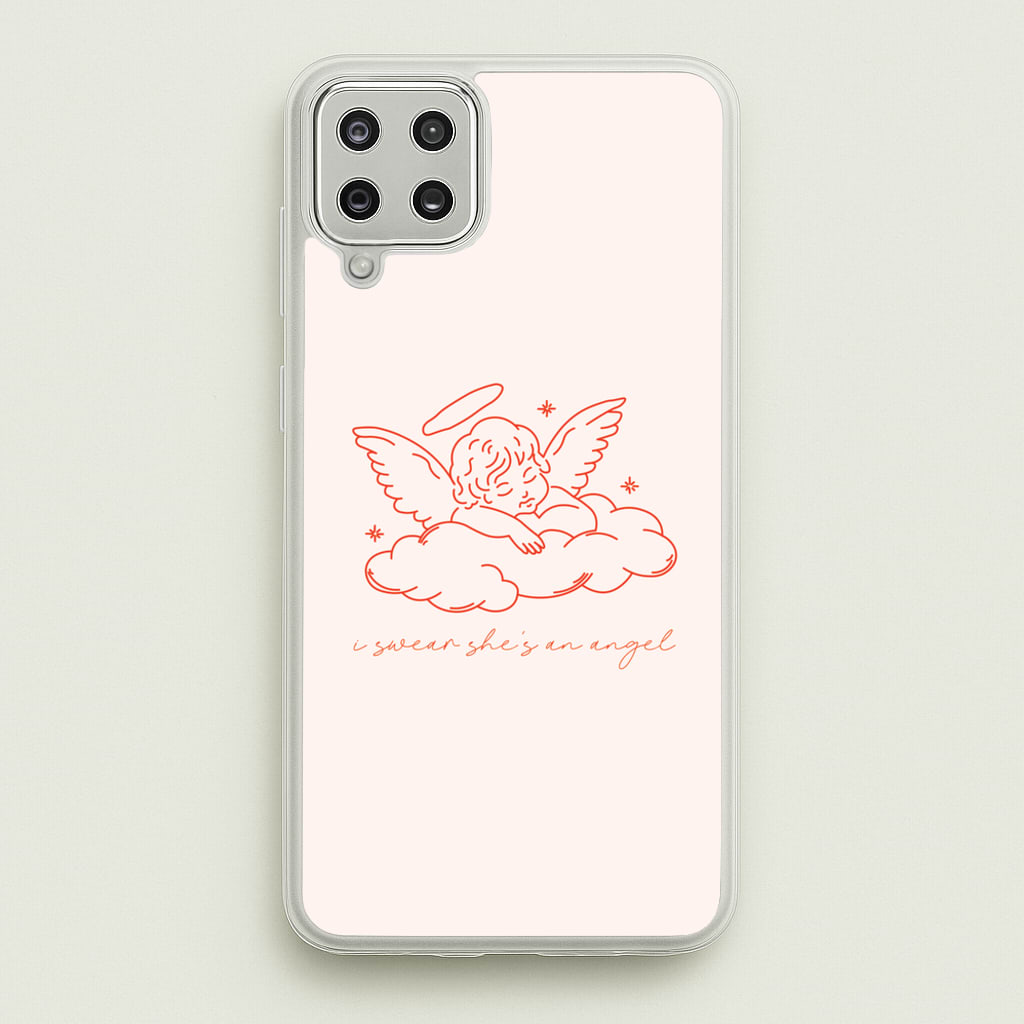 I Swear Shes An Angel - Clean Girl Aesthetic - Clean Girl Aesthetic Phone Case for Galaxy A12
