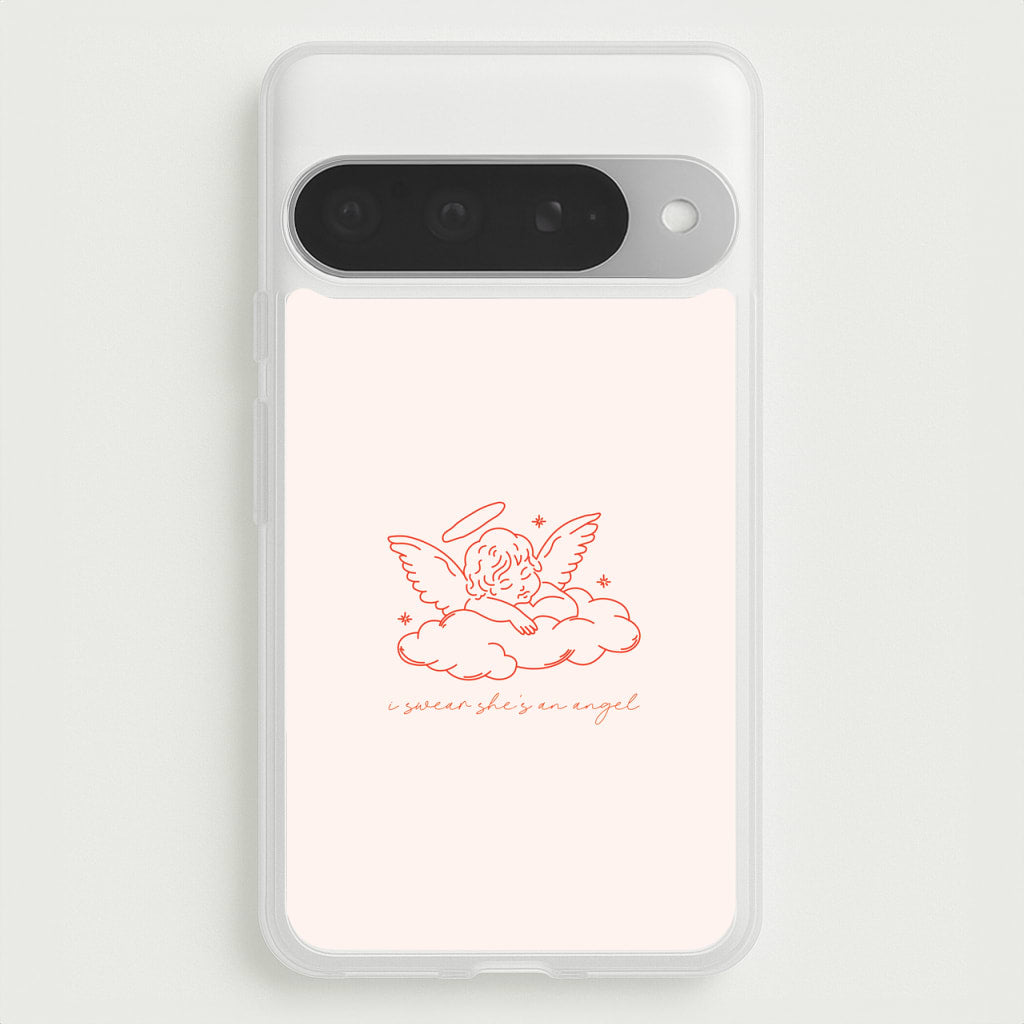 I Swear Shes An Angel - Clean Girl Aesthetic Phone Case for Google Pixel 10 Pro XL