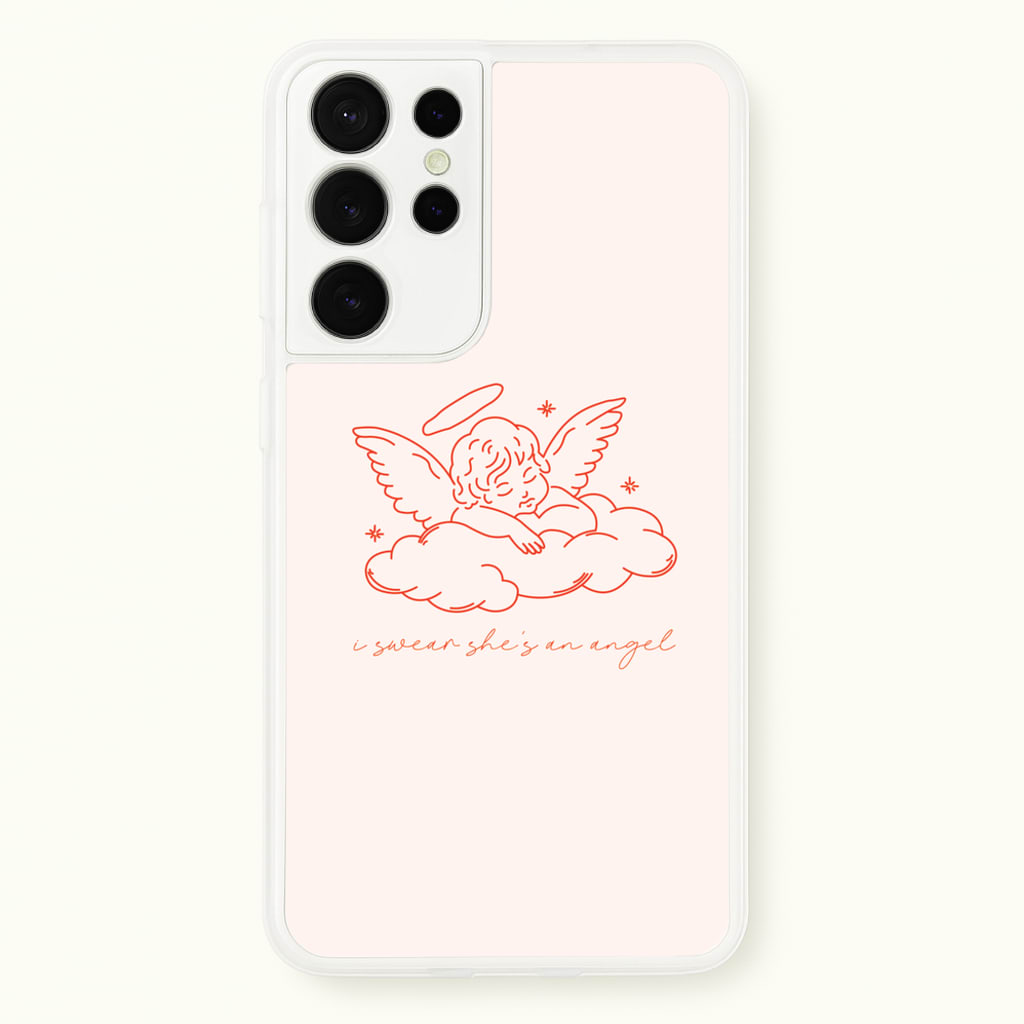 I Swear Shes An Angel - Clean Girl Aesthetic - Clean Girl Aesthetic Phone Case for Galaxy S21 Ultra