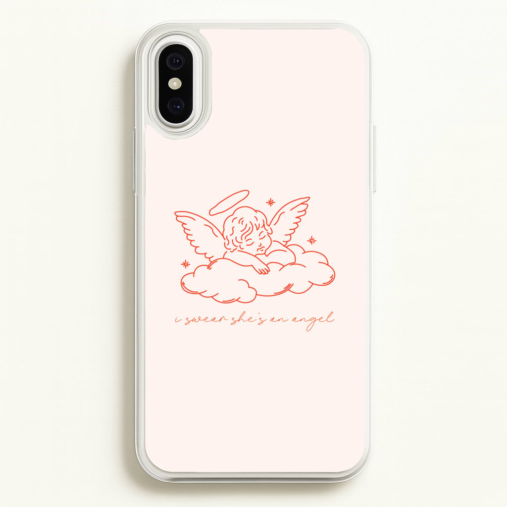 I Swear Shes An Angel - Clean Girl Aesthetic - Clean Girl Aesthetic Phone Case for iPhone XS Max