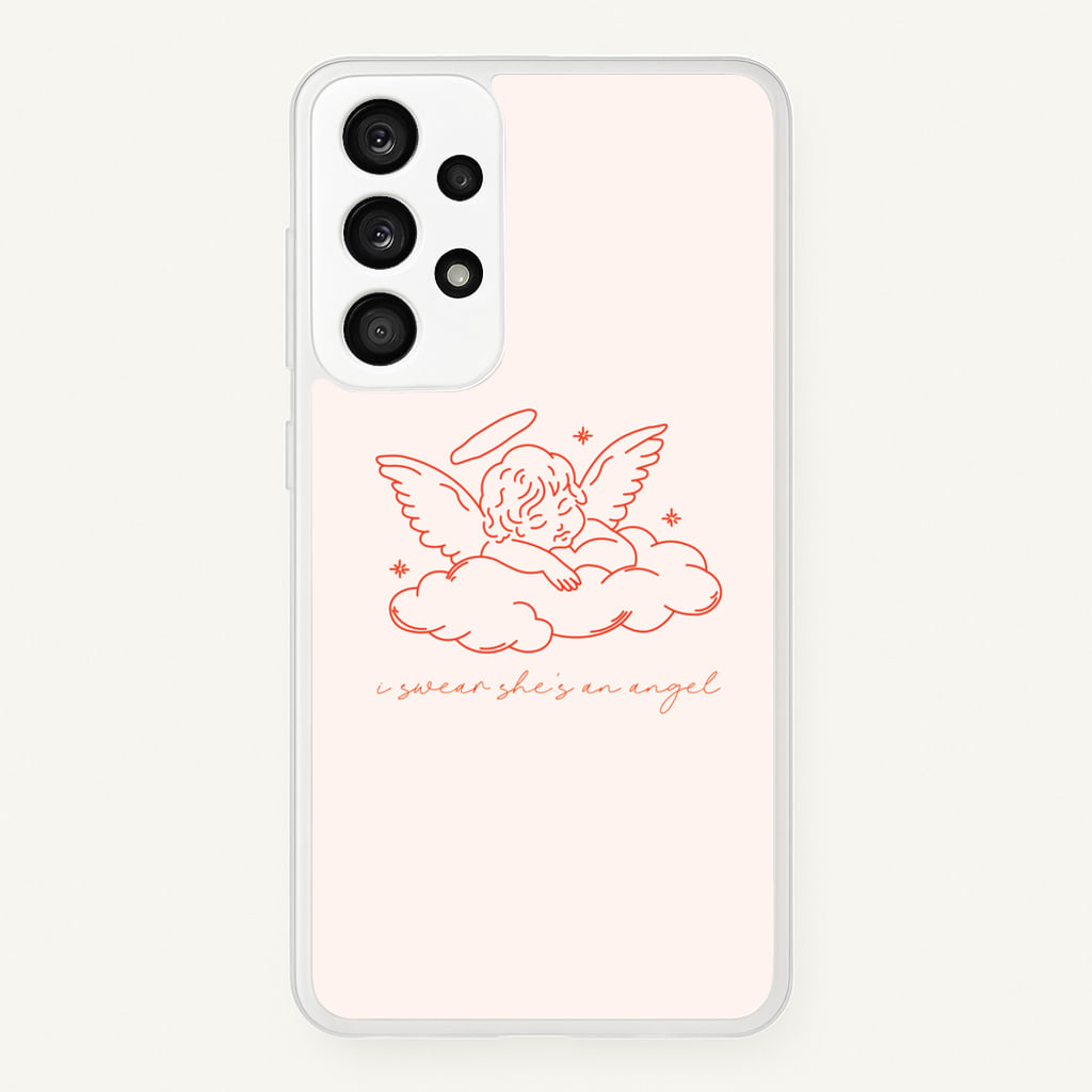 I Swear Shes An Angel - Clean Girl Aesthetic - Clean Girl Aesthetic Phone Case for Galaxy A33