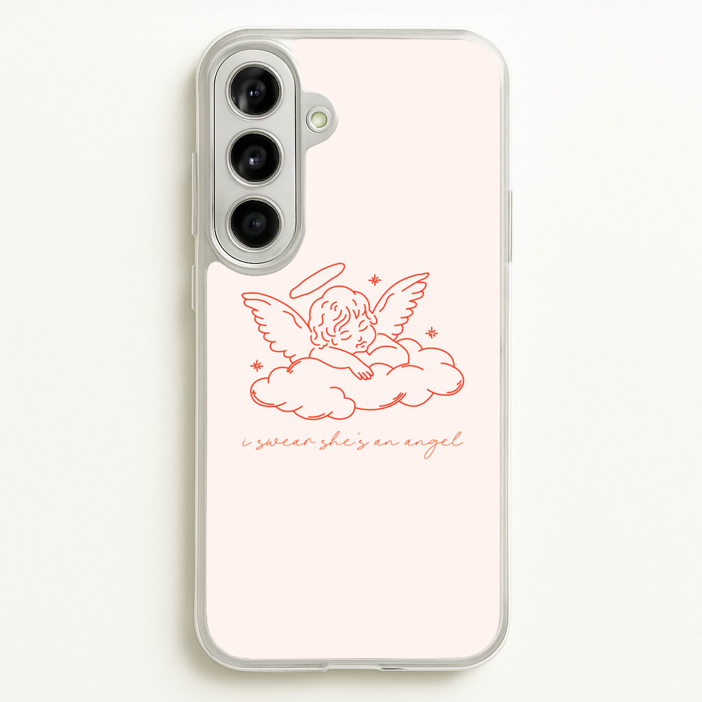 I Swear Shes An Angel - Clean Girl Aesthetic - Clean Girl Aesthetic Phone Case for Galaxy A56