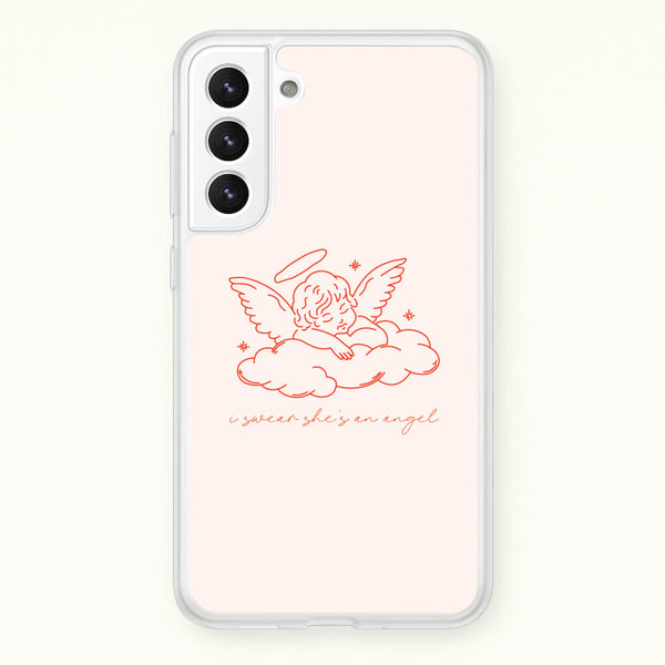 I Swear Shes An Angel - Clean Girl Aesthetic - Clean Girl Aesthetic Phone Case for Galaxy S21 Plus