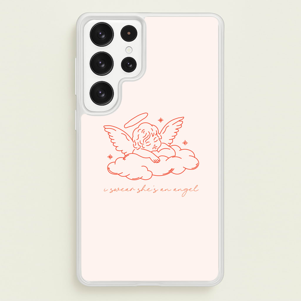 I Swear Shes An Angel - Clean Girl Aesthetic - Clean Girl Aesthetic Phone Case for Galaxy S22 Ultra
