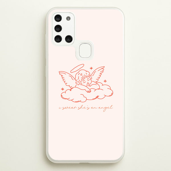 I Swear Shes An Angel - Clean Girl Aesthetic - Clean Girl Aesthetic Phone Case for Galaxy A21s