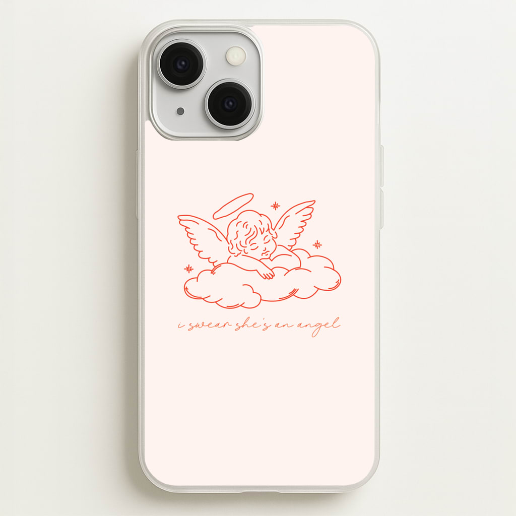 I Swear Shes An Angel - Clean Girl Aesthetic - Clean Girl Aesthetic Phone Case for iPhone 13