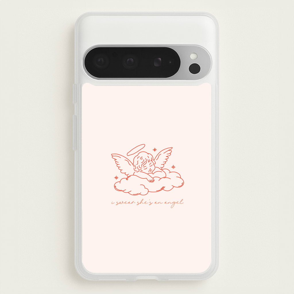 I Swear Shes An Angel - Clean Girl Aesthetic - Clean Girl Aesthetic Phone Case for Google Pixel 9 Pro XL