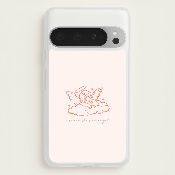 I Swear Shes An Angel - Clean Girl Aesthetic - Clean Girl Aesthetic Phone Case for Google Pixel 9 Pro XL