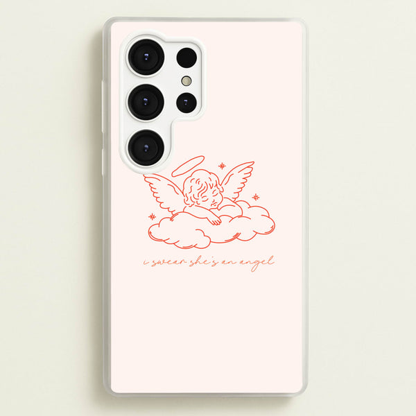 I Swear Shes An Angel - Clean Girl Aesthetic - Clean Girl Aesthetic Phone Case for Galaxy S25 Ultra