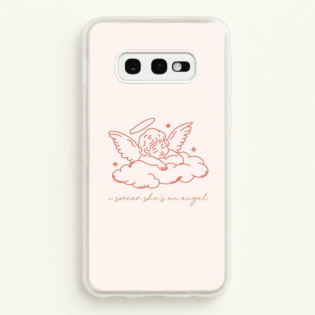 I Swear Shes An Angel - Clean Girl Aesthetic - Clean Girl Aesthetic Phone Case for Galaxy S10e