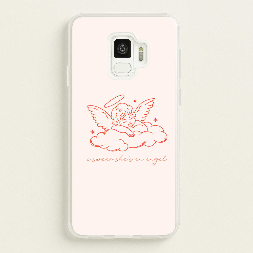 I Swear Shes An Angel - Clean Girl Aesthetic - Clean Girl Aesthetic Phone Case for Galaxy S9