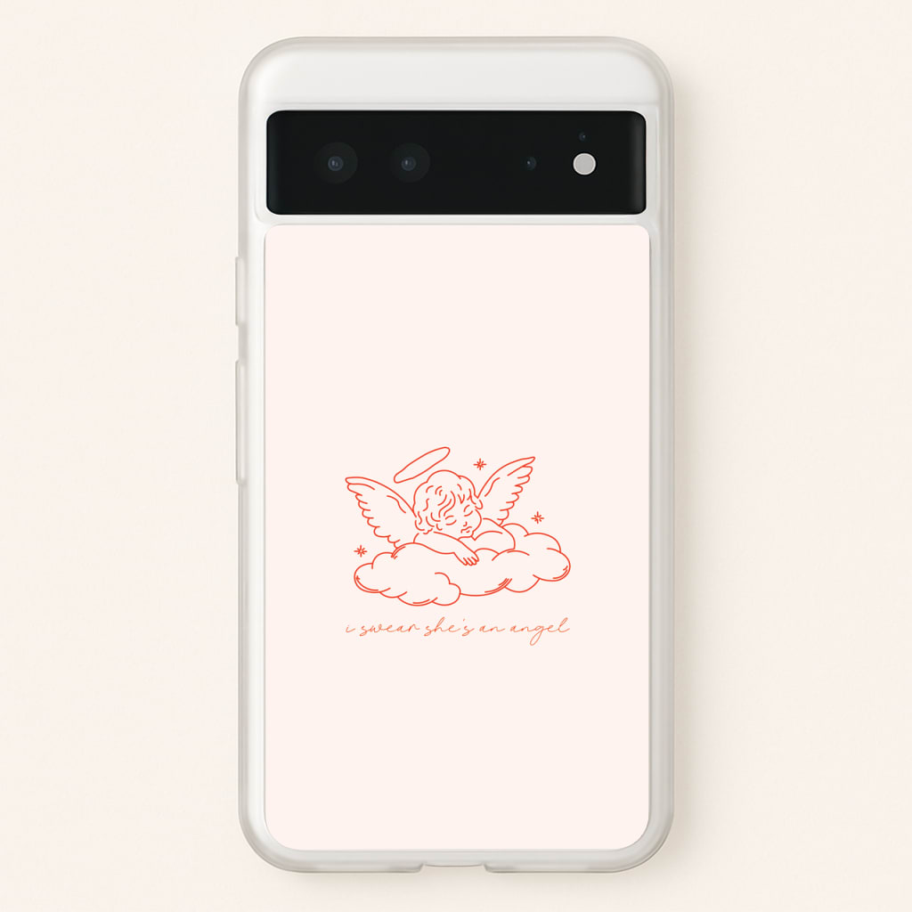 I Swear Shes An Angel - Clean Girl Aesthetic - Clean Girl Aesthetic Phone Case for Google Pixel 6