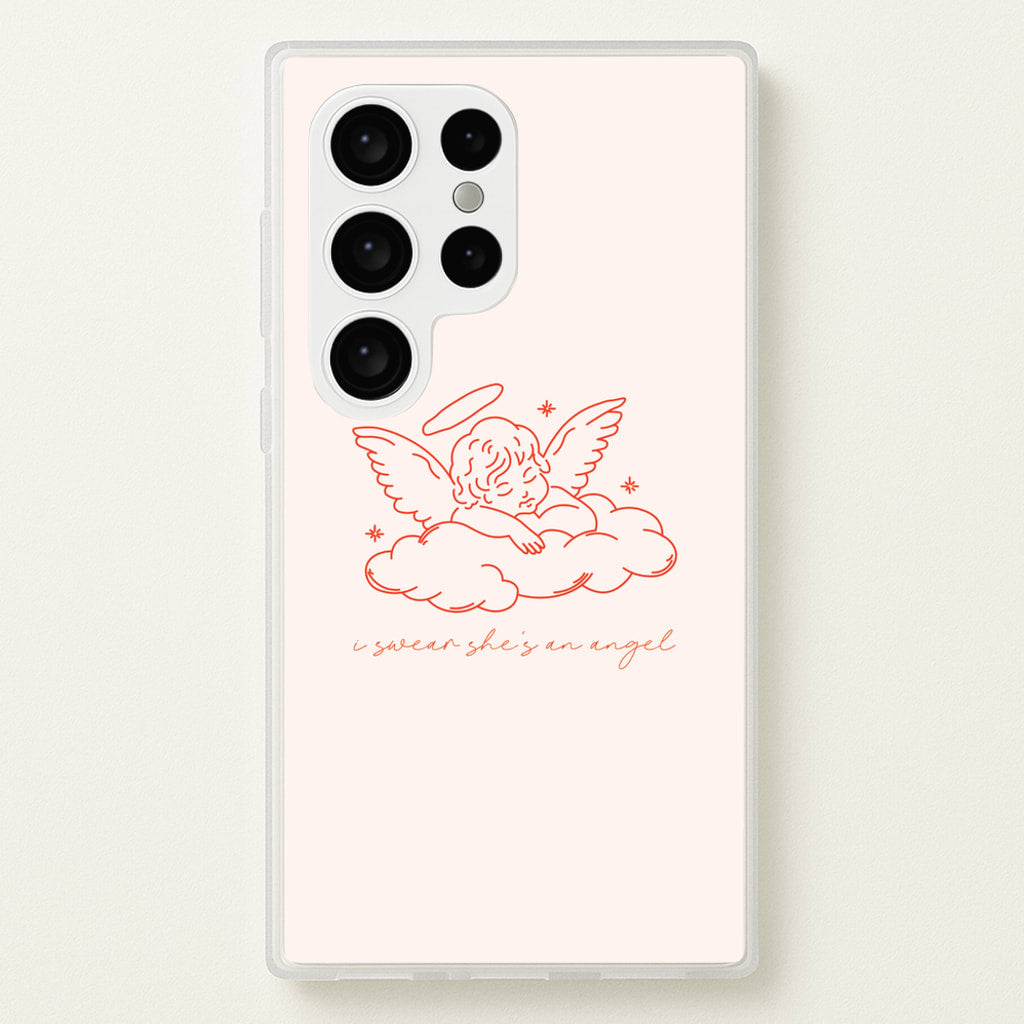 I Swear Shes An Angel - Clean Girl Aesthetic - Clean Girl Aesthetic Phone Case for Galaxy S24 Ultra