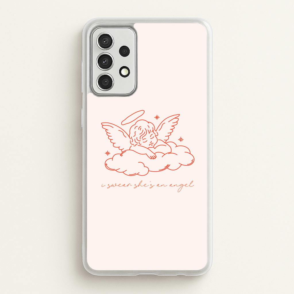 I Swear Shes An Angel - Clean Girl Aesthetic - Clean Girl Aesthetic Phone Case for Galaxy A52 / A52s
