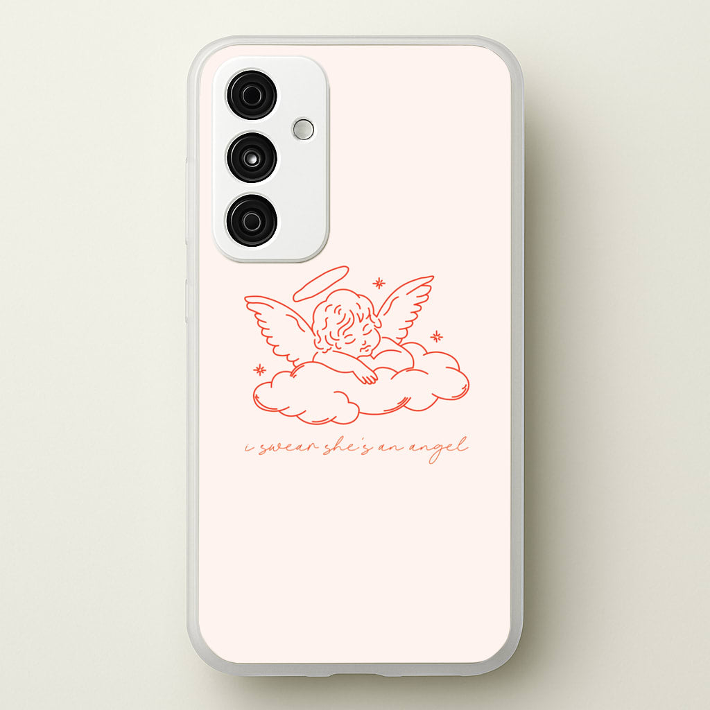 I Swear Shes An Angel - Clean Girl Aesthetic - Clean Girl Aesthetic Phone Case for Galaxy A15