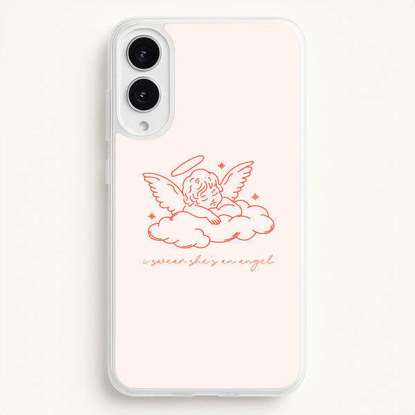 I Swear Shes An Angel - Clean Girl Aesthetic - Clean Girl Aesthetic Phone Case for Galaxy S25 Edge