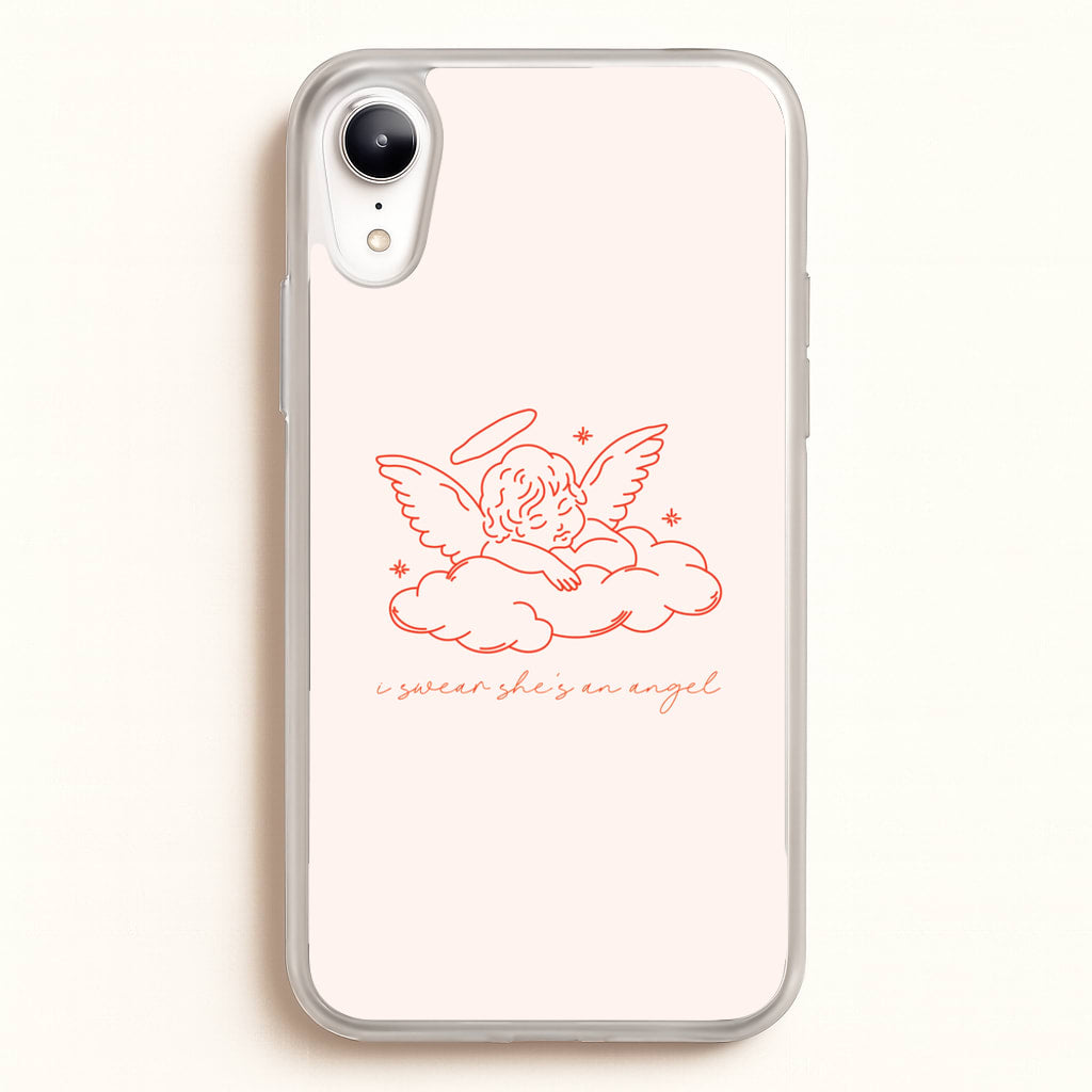 I Swear Shes An Angel - Clean Girl Aesthetic - Clean Girl Aesthetic Phone Case for iPhone XR