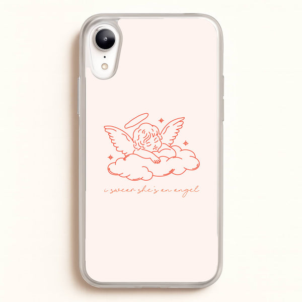I Swear Shes An Angel - Clean Girl Aesthetic - Clean Girl Aesthetic Phone Case for iPhone XR