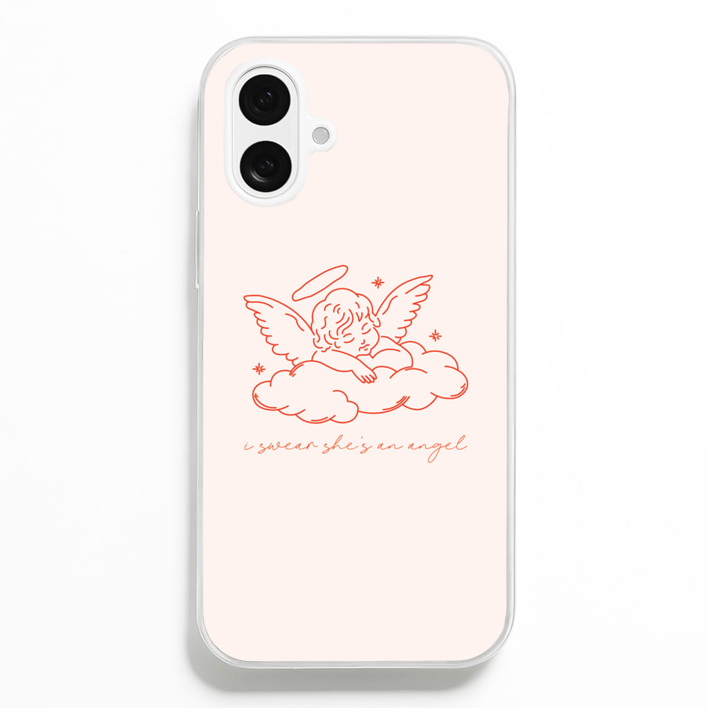 I Swear Shes An Angel - Clean Girl Aesthetic - Clean Girl Aesthetic Phone Case for iPhone 16 Plus