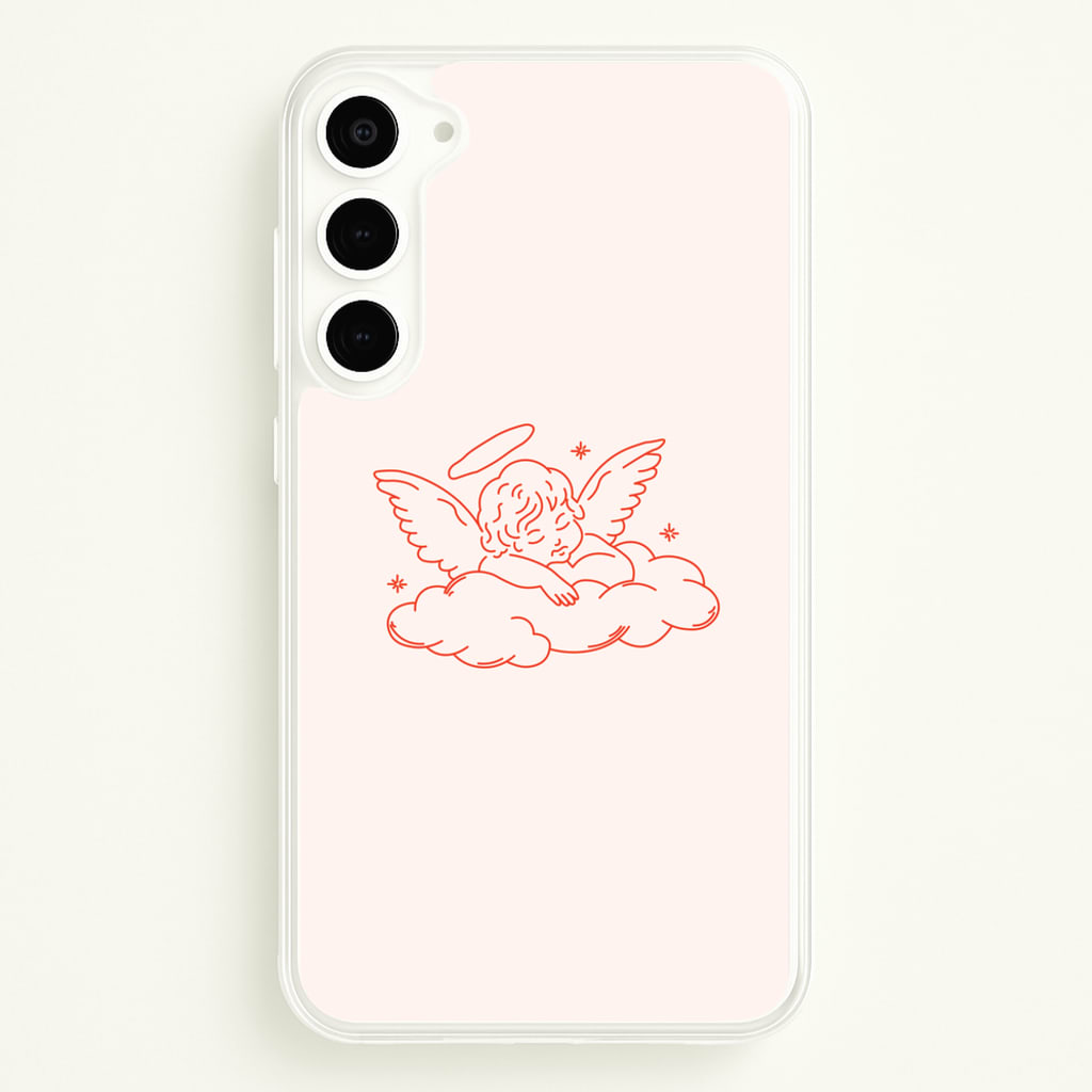 Angel - Clean Girl Aesthetic - Clean Girl Aesthetic Phone Case for Galaxy S23