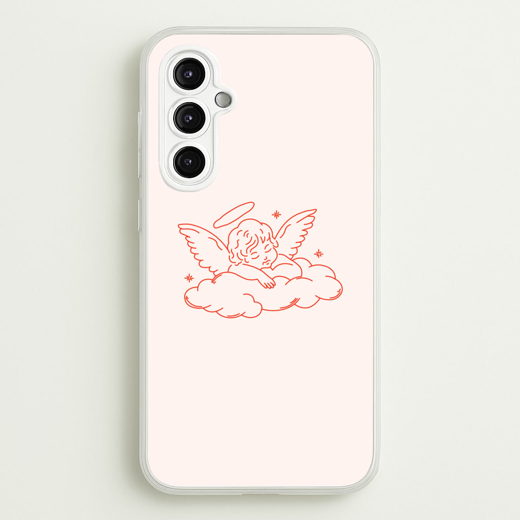 Angel - Clean Girl Aesthetic  - Clean Girl Aesthetic Phone Case for Galaxy A14
