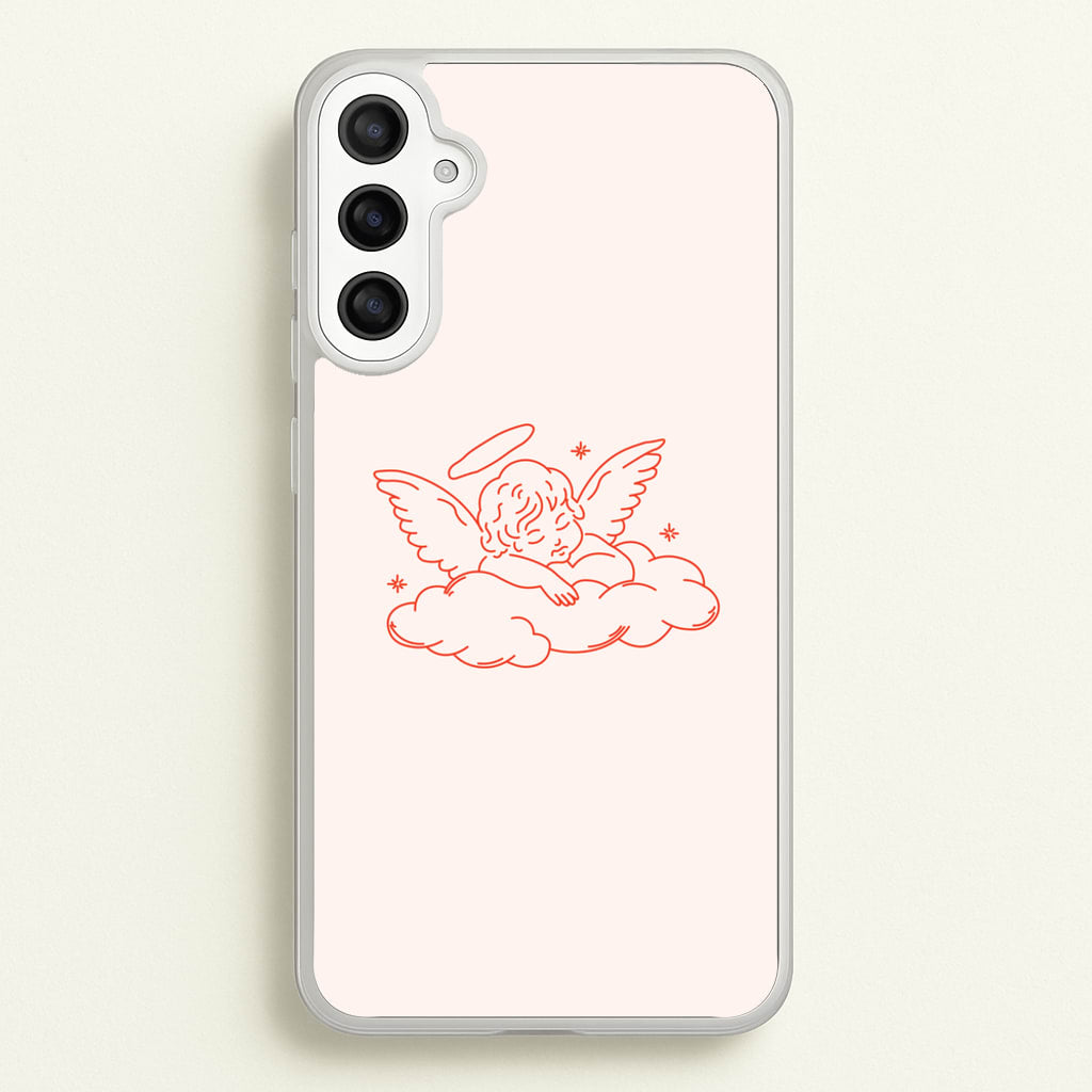 Angel - Clean Girl Aesthetic - Clean Girl Aesthetic Phone Case for Galaxy A34