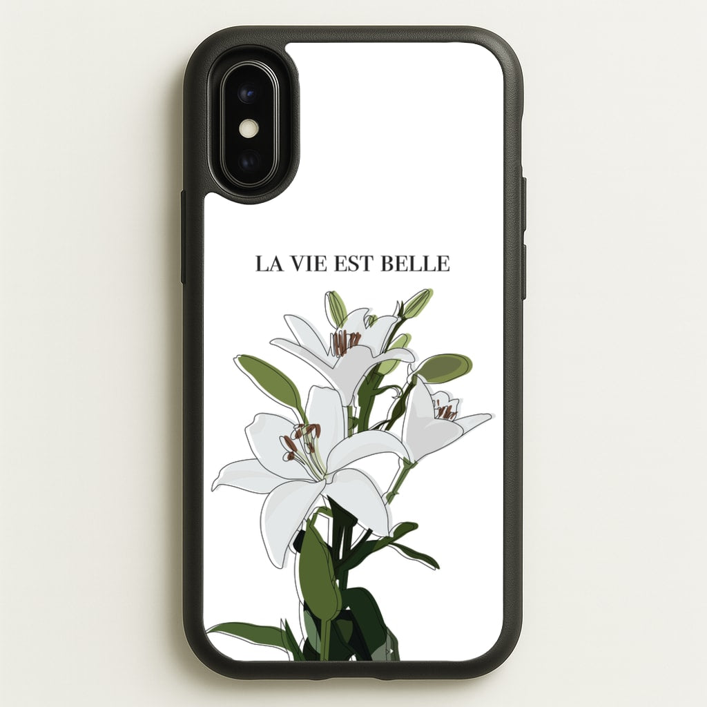 La Vie Est Belle - Clean Girl Aesthetic - Clean Girl Aesthetic Phone Case for iPhone X / XS